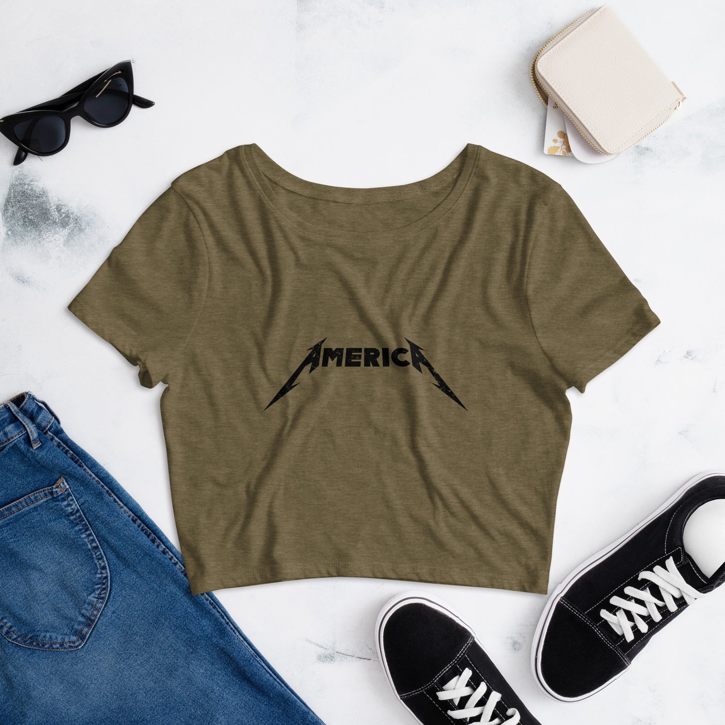 America Women’s Crop Tee